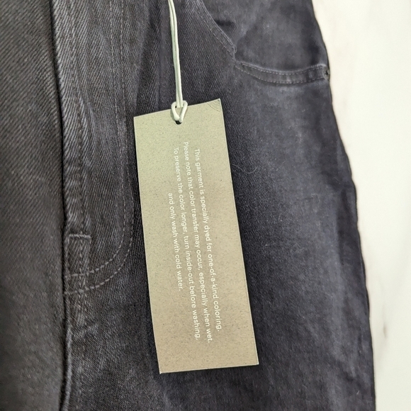 Everlane Jean The Original Cheeky Straight High Rise Coal Black Zip Denim - Picture 10 of 14